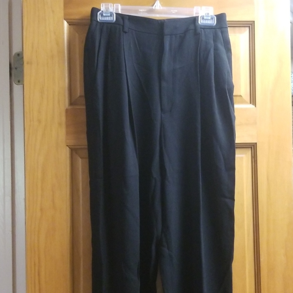 Long black vintage slacks